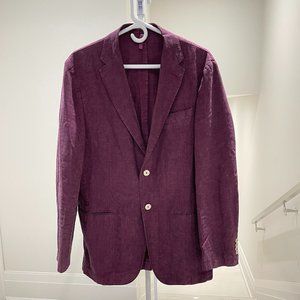 MICHELE NEGRI MEN PURPLE BLAZER JACKET